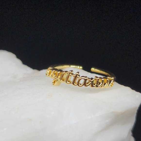 Astrology Horoscope ZODIAC SAGITTARIUS 14K Gold Plated Ring Birthday Gift - Picture 9 of 9